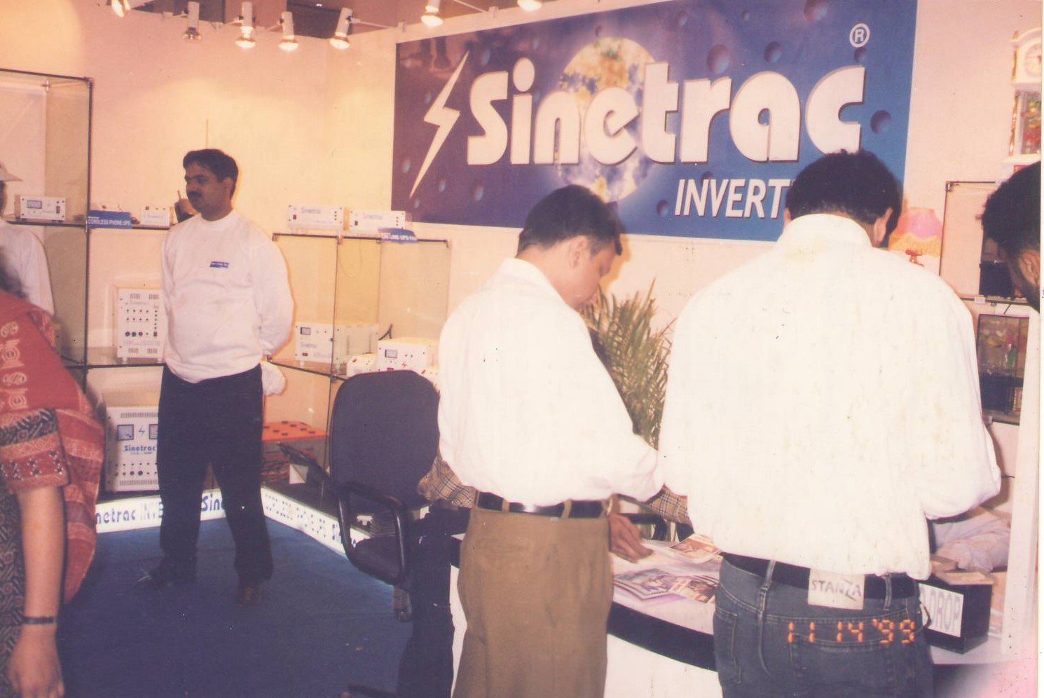 Sinetrac Hi-Frequency Inverter display at India International Trade Fair